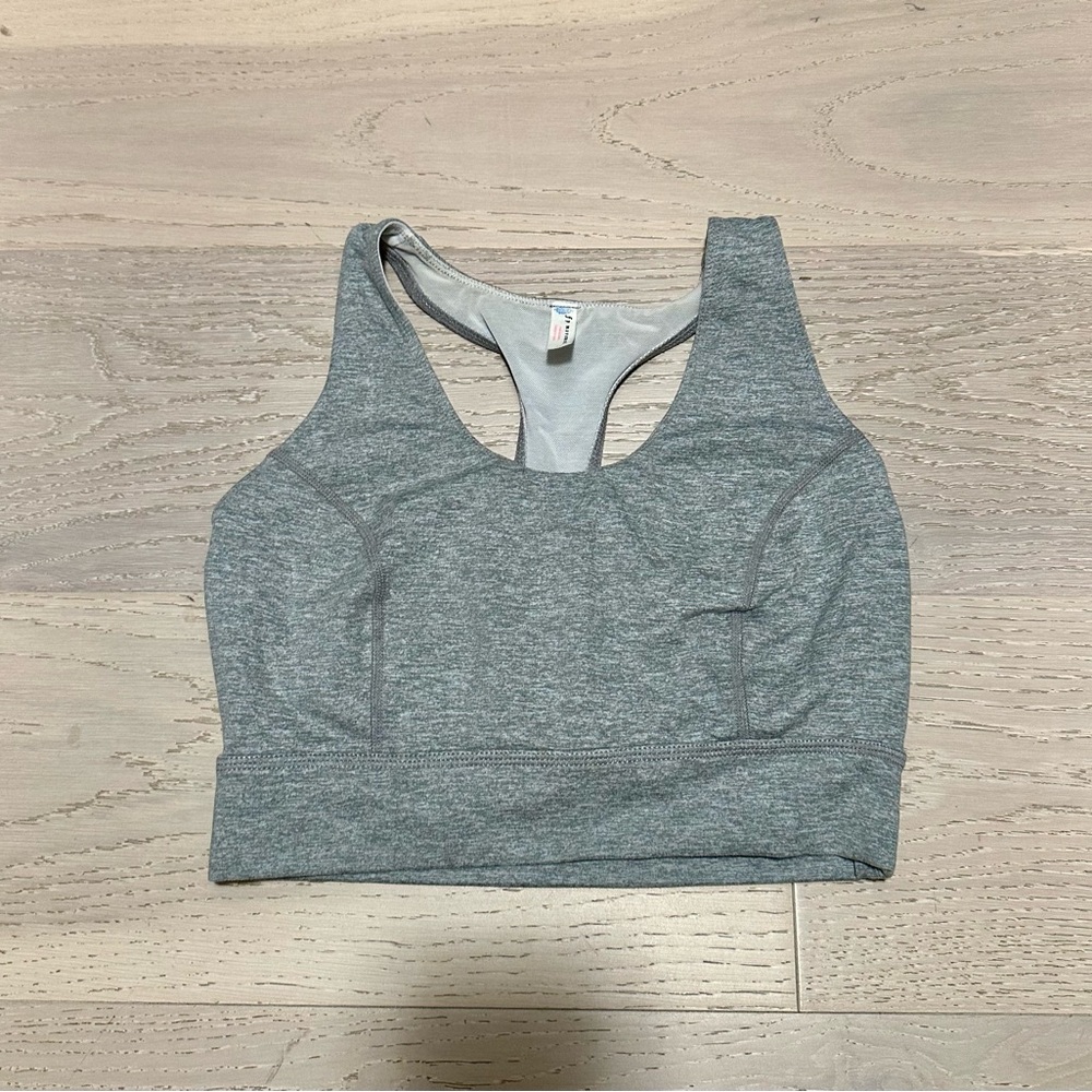 Free People sport bra long line -gray spacedye - size medium/excellent condition